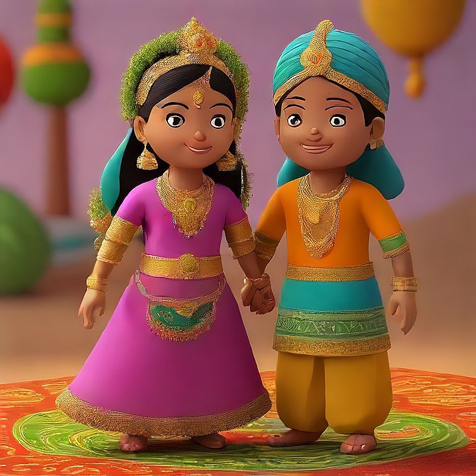 3D cartoon character art